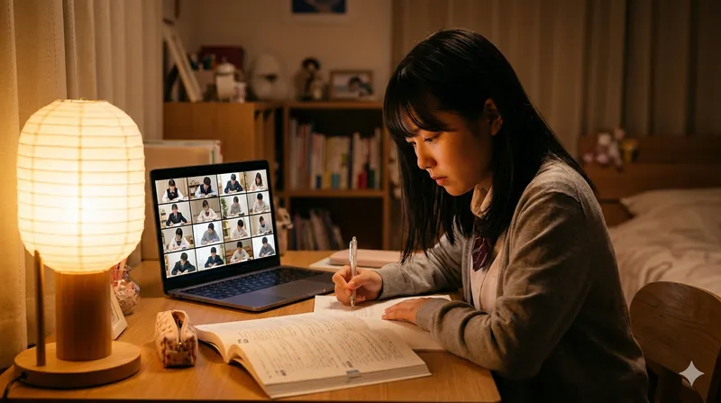 オンライン自習室で「家でも集中できる」